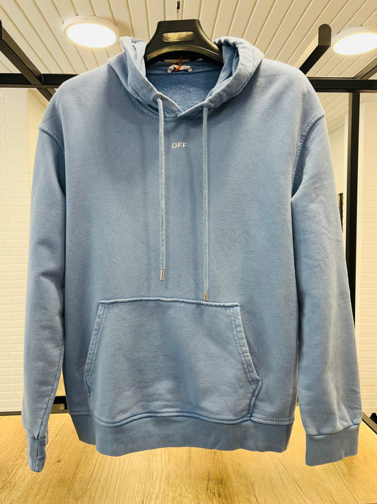 Off White Light Blue Hoodie