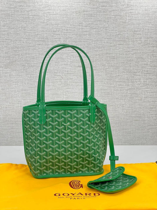 Goyard Green Shopping Bag Small