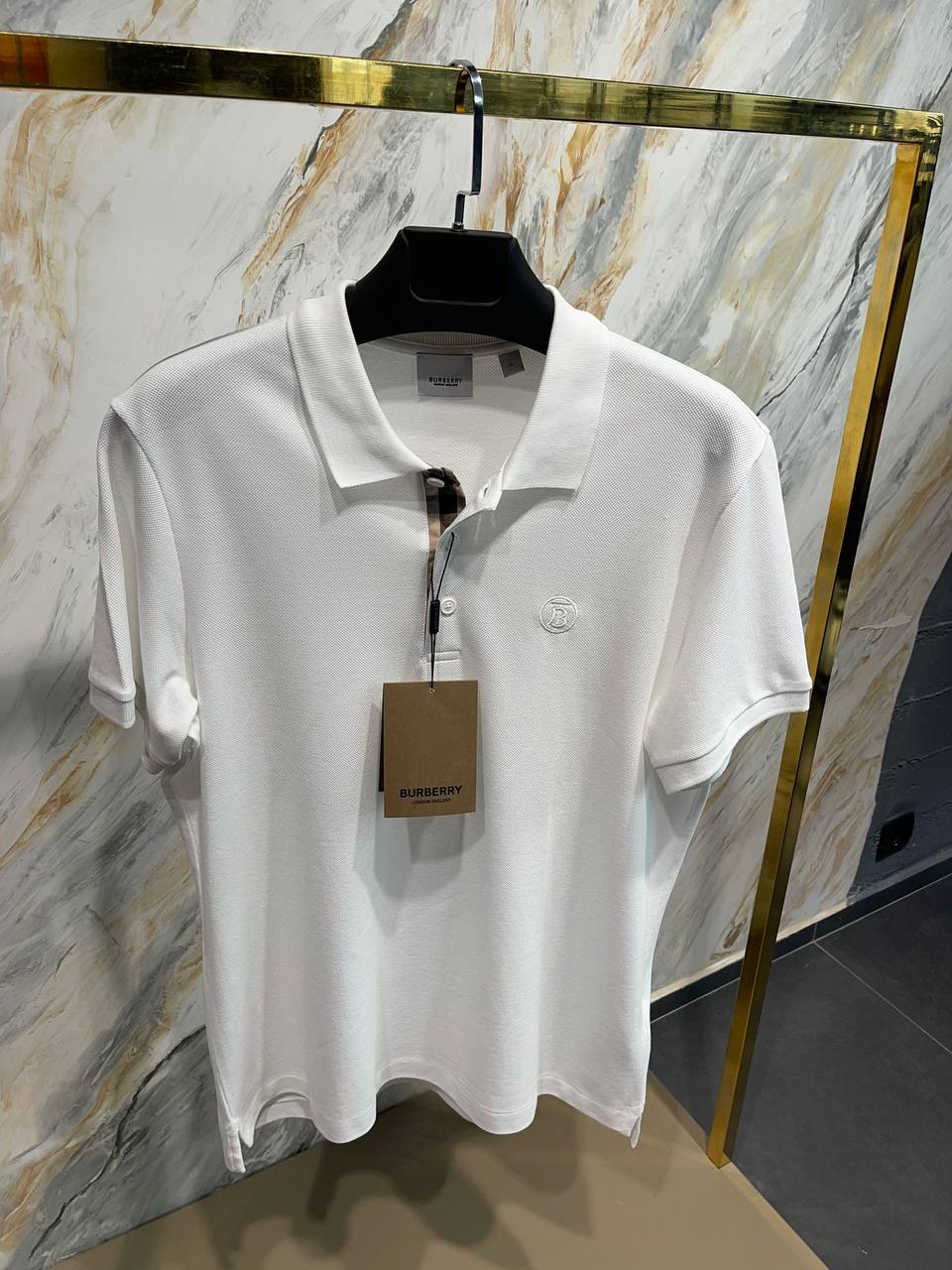 Burberry White Polo