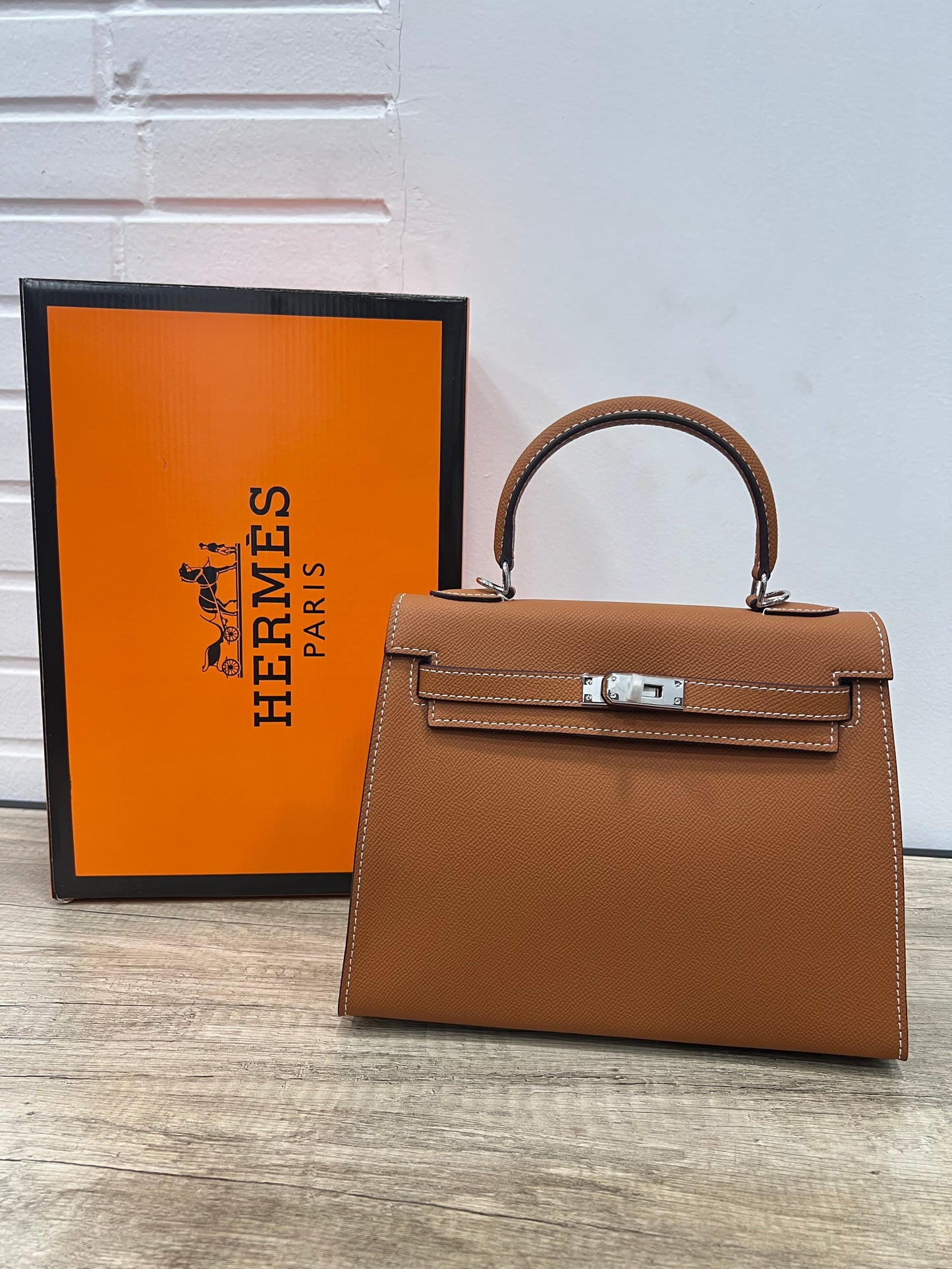 Hermes Kelly 25 Taba Epsom Leather