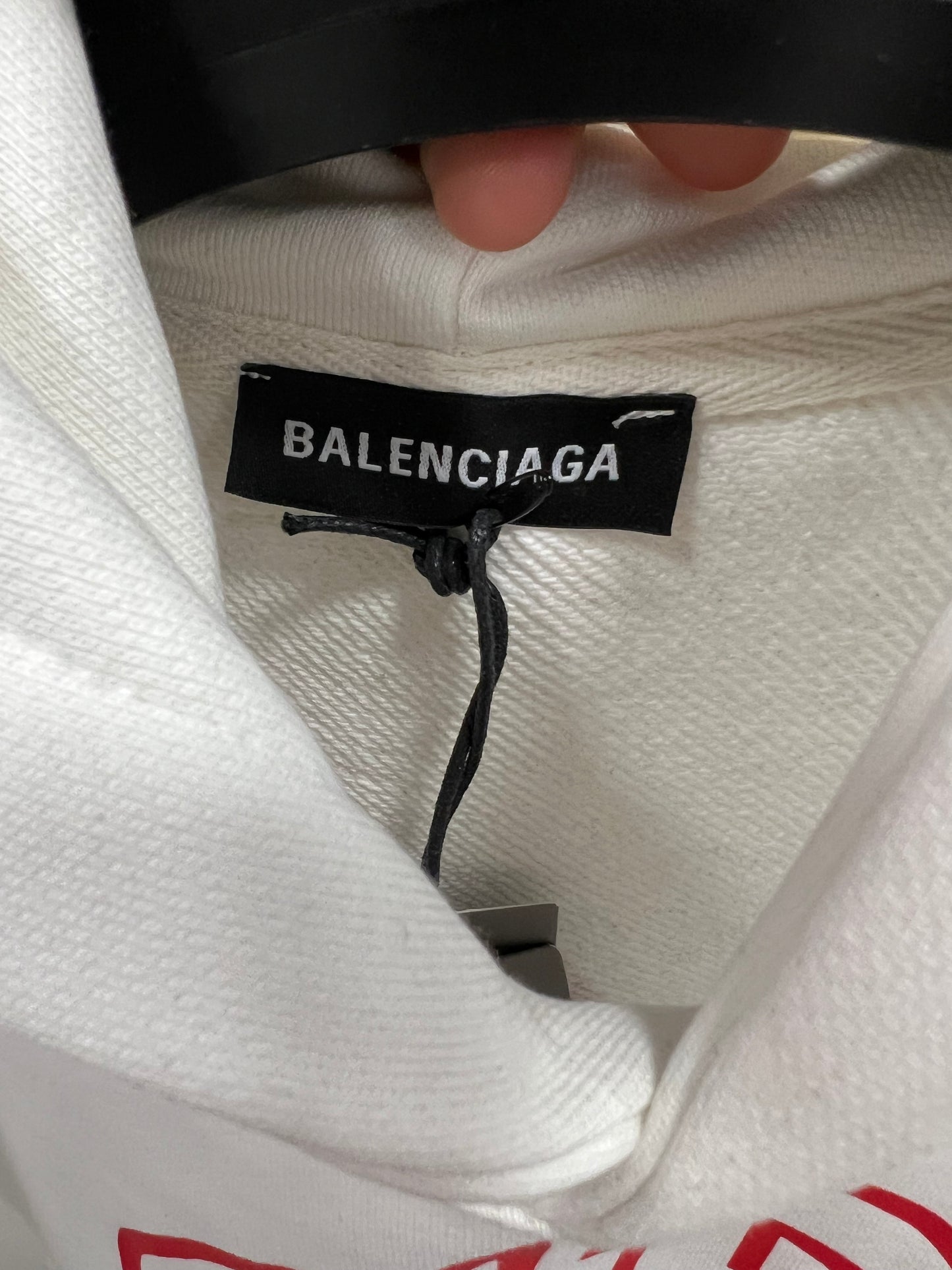 Balenciaga White/Red Hoodie