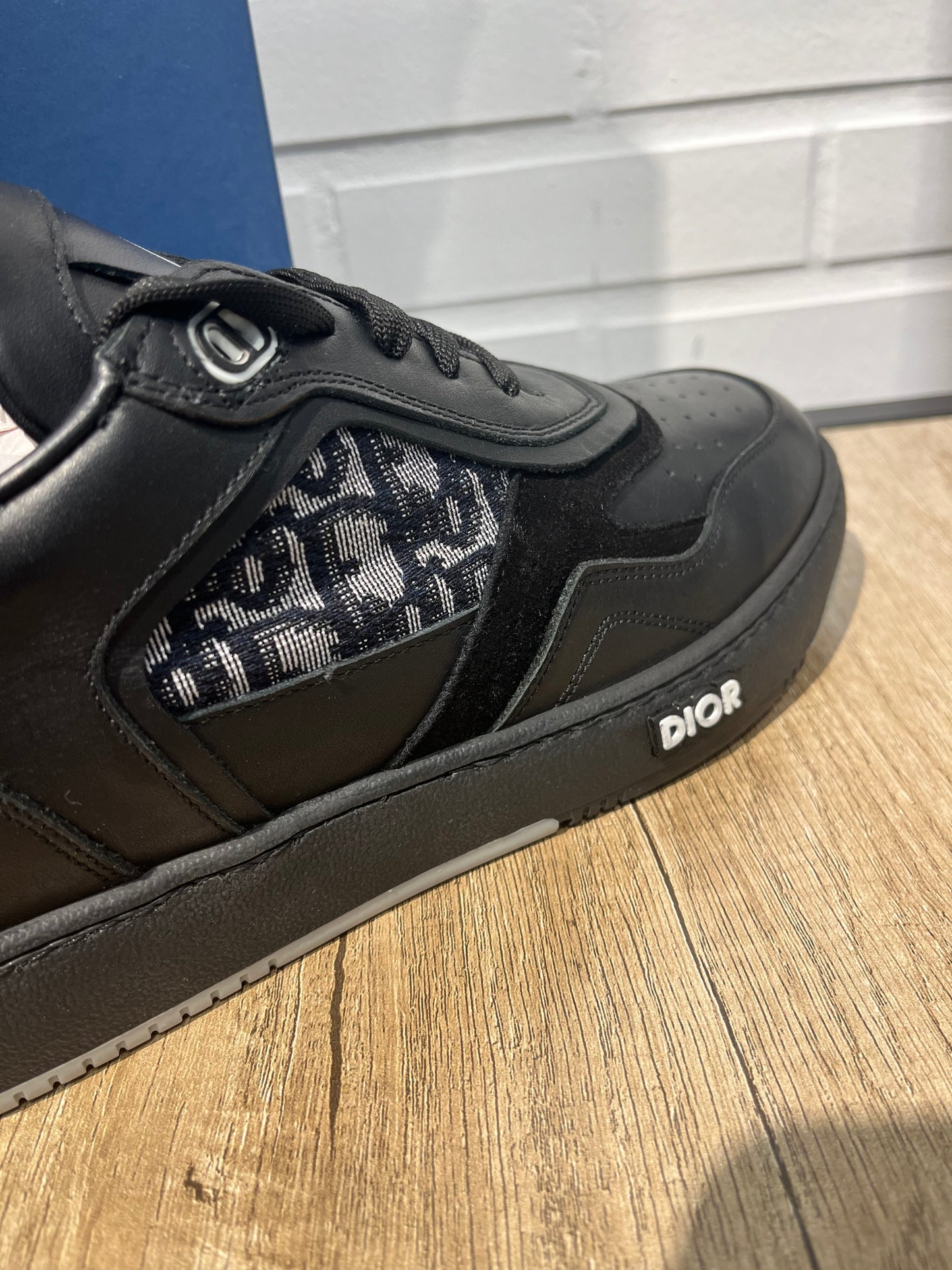 Dior B27 Black Leather Sneakers