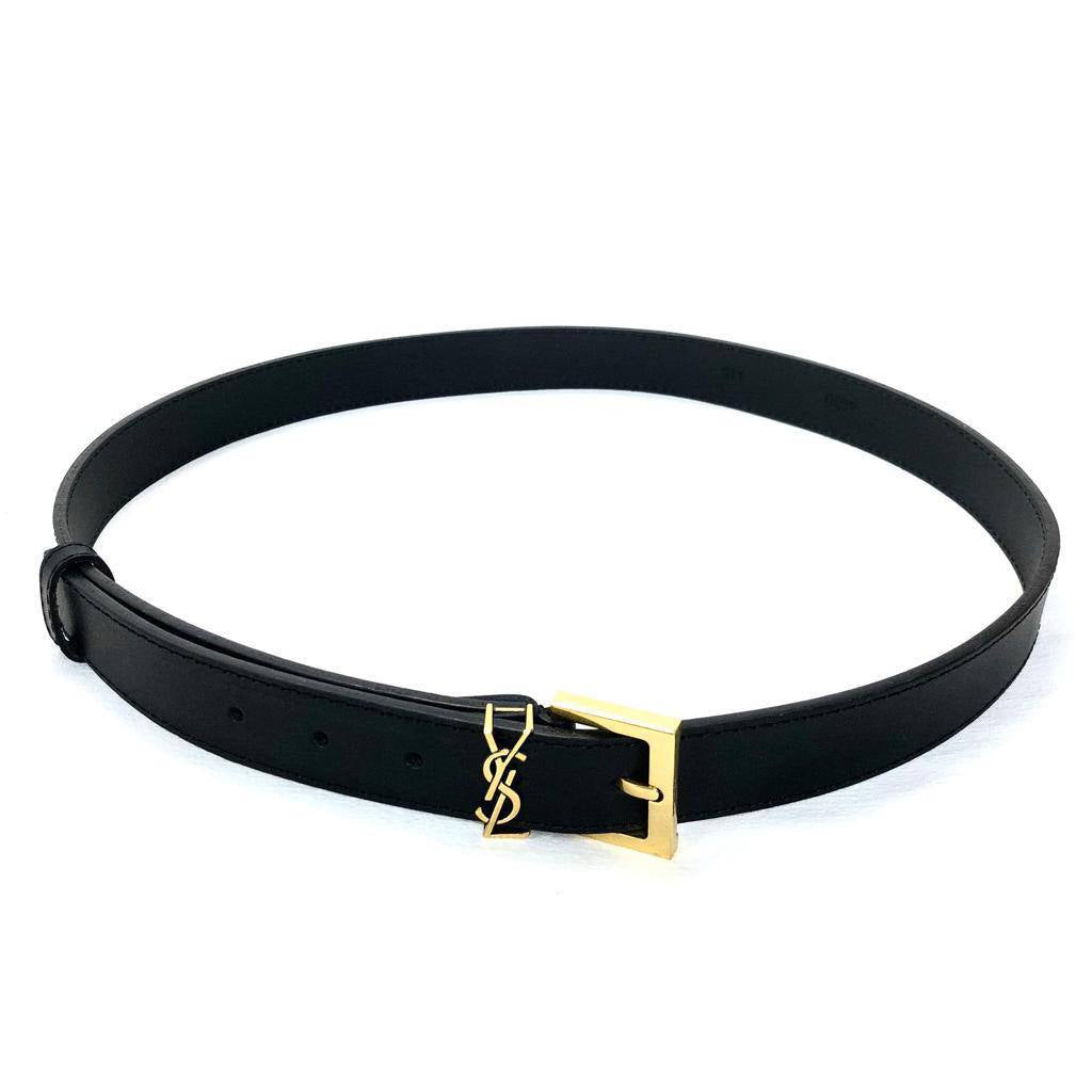 Ysl Belt Black Gold