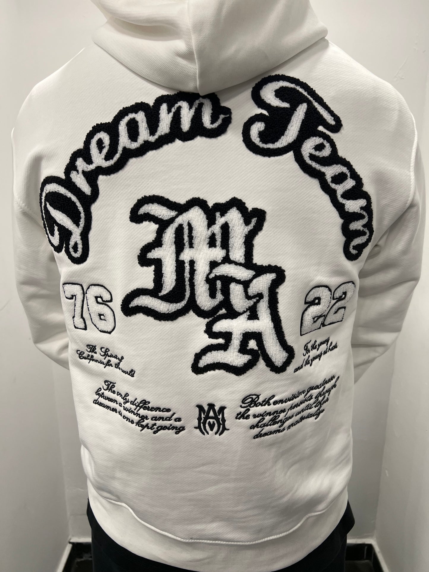 Amiri Dream Team White Hoodie