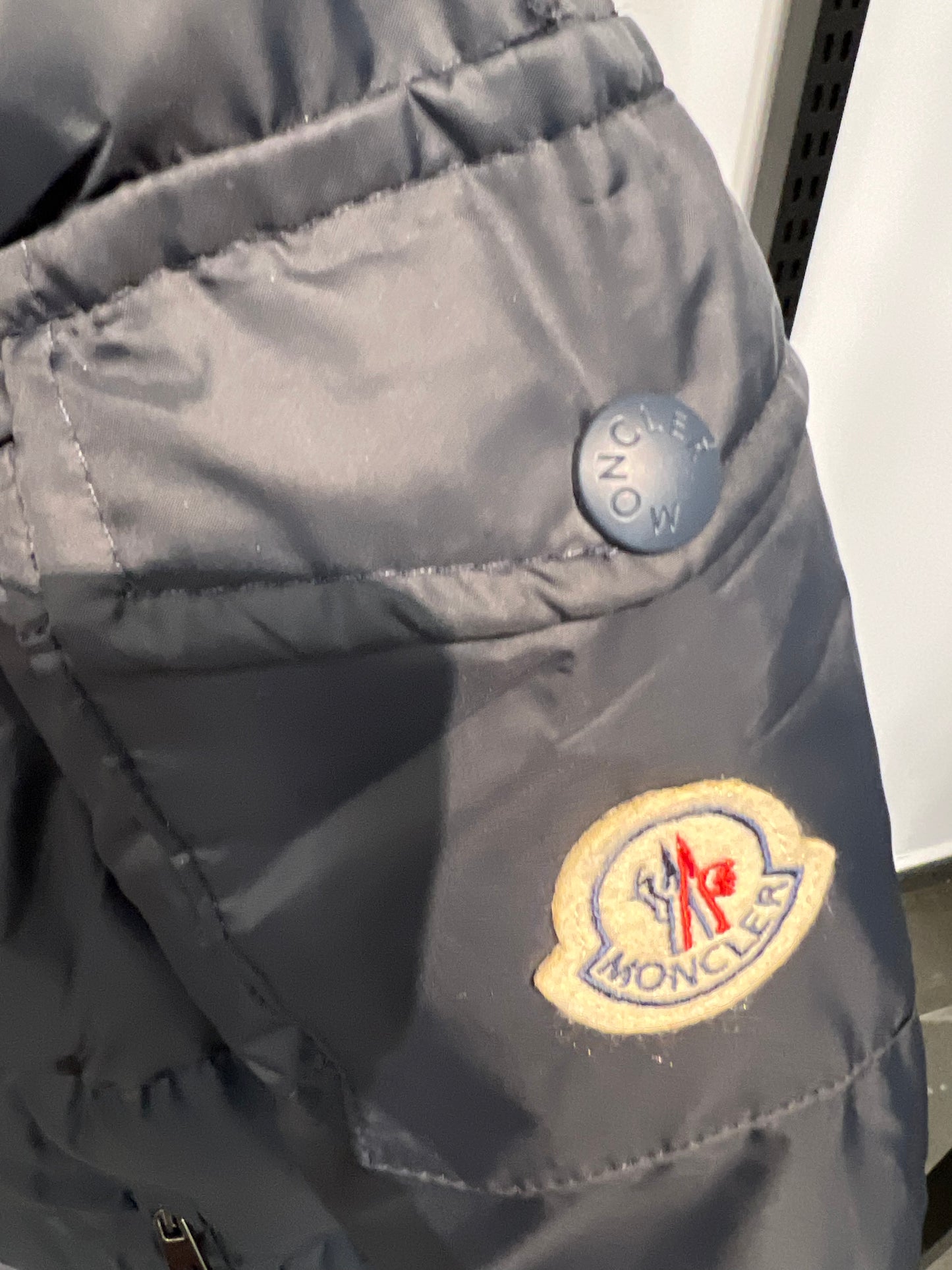 Moncler Maya Long Blue Puffer