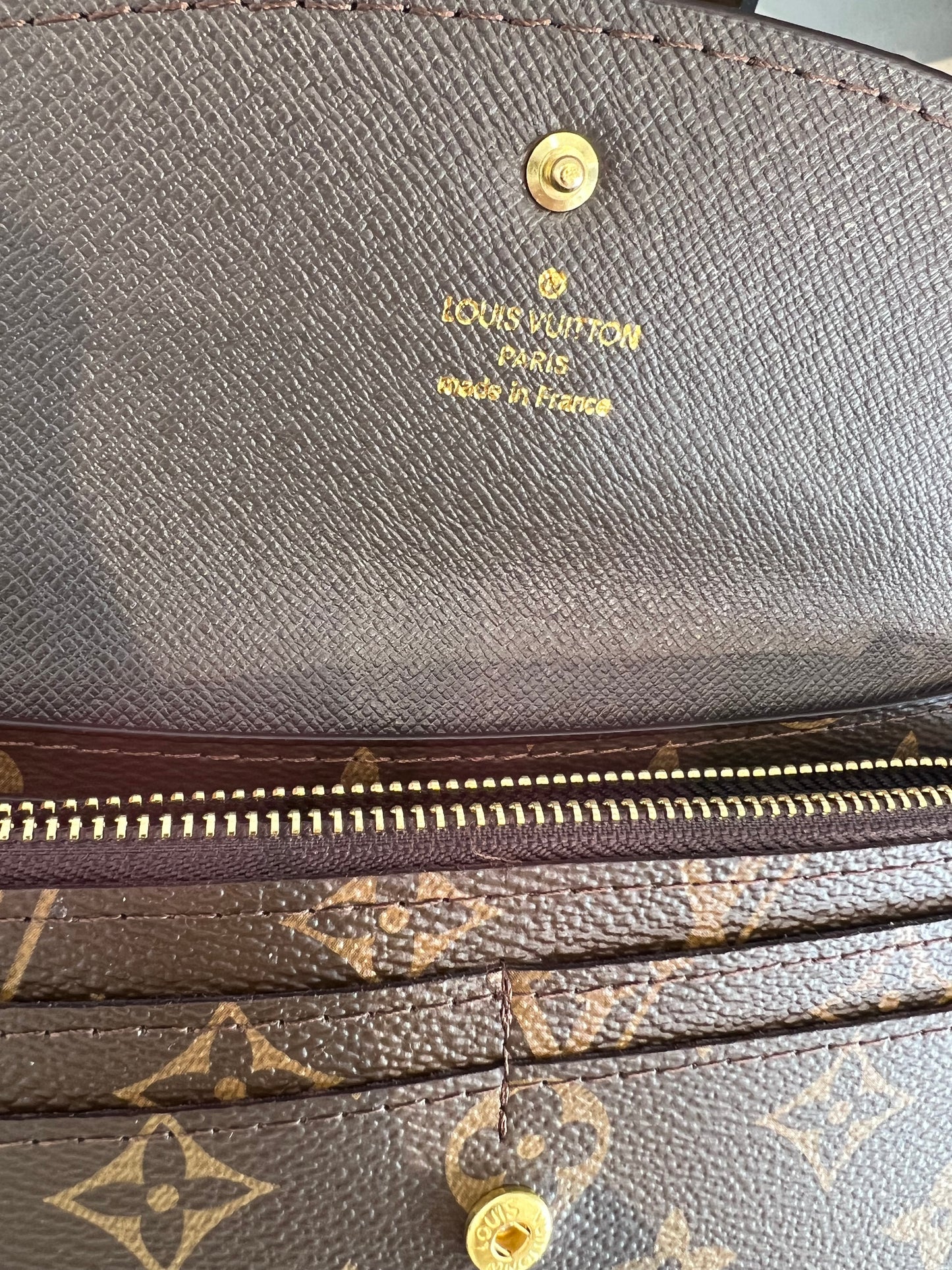 Lv Wallet Emilie Monogram Brown