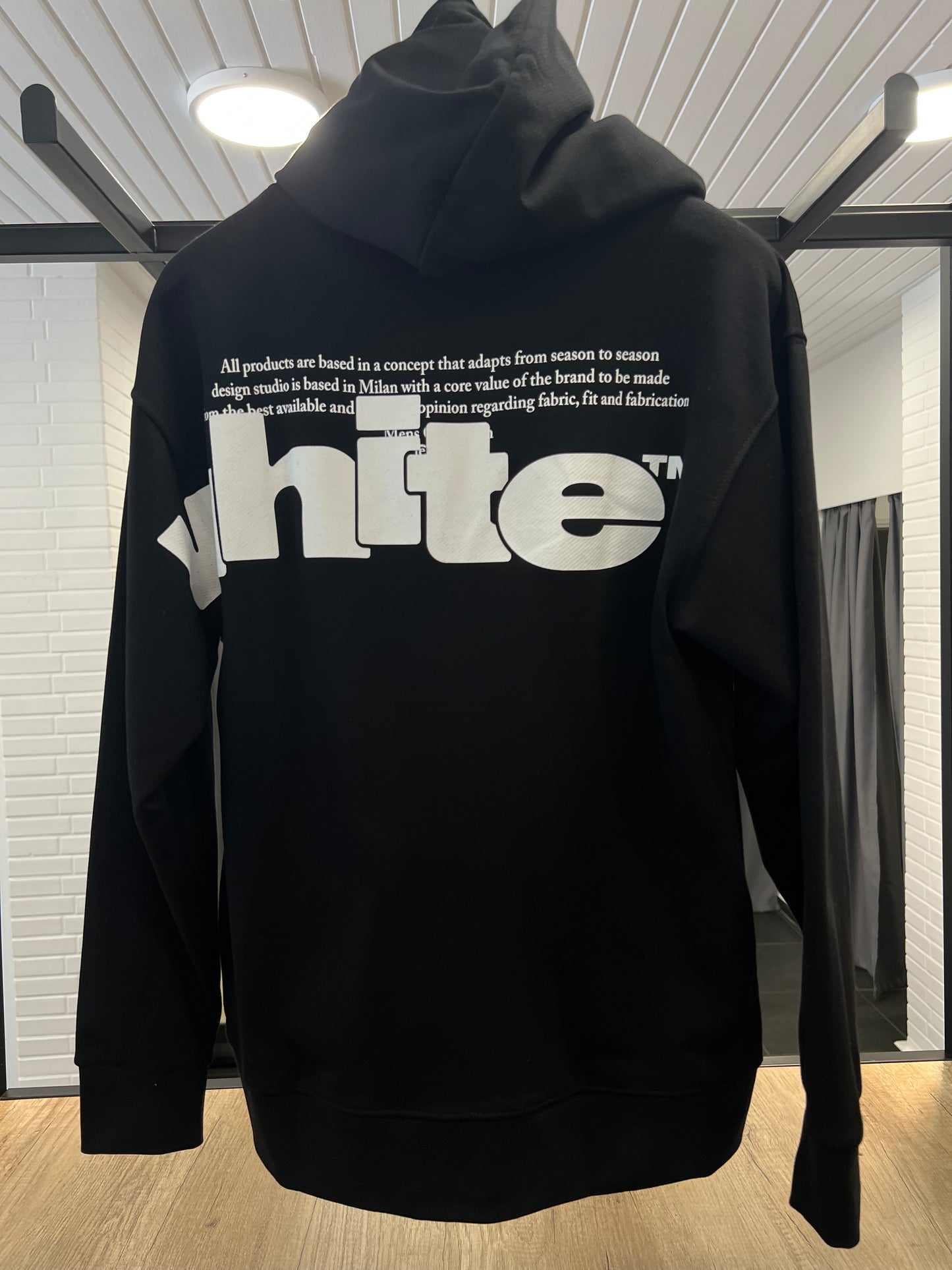 Off White Black Hoodie SKU-1