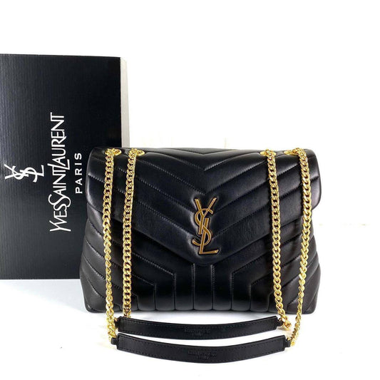 Ysl Loulou Large Black/Gold