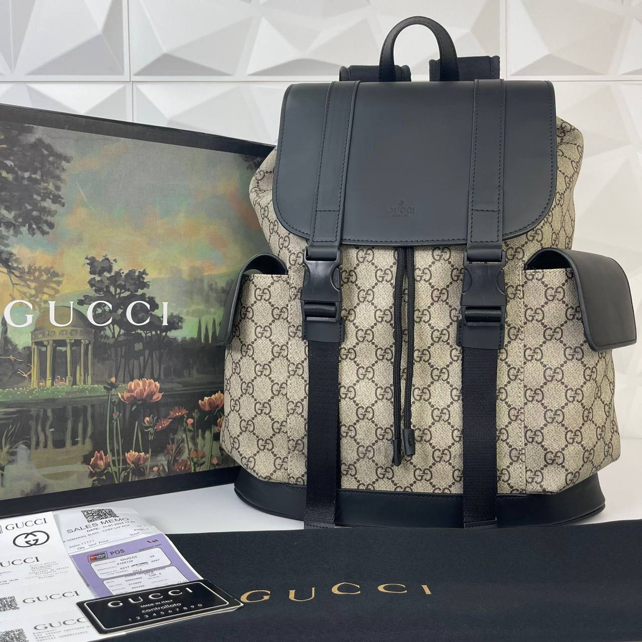 Gucci Soft GG Supreme Backpack Beige