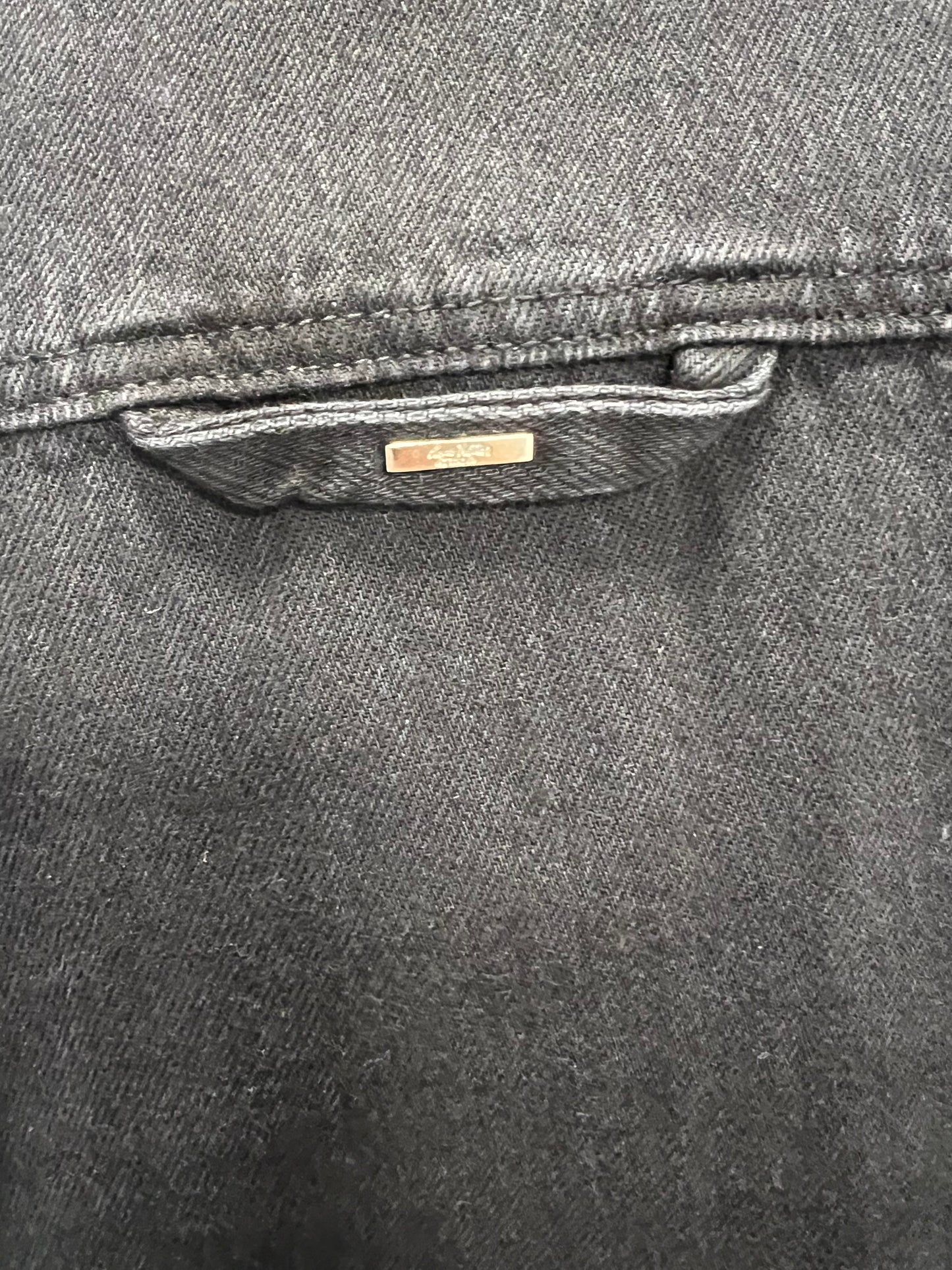 Lv Denim Carpenter Black Jacket