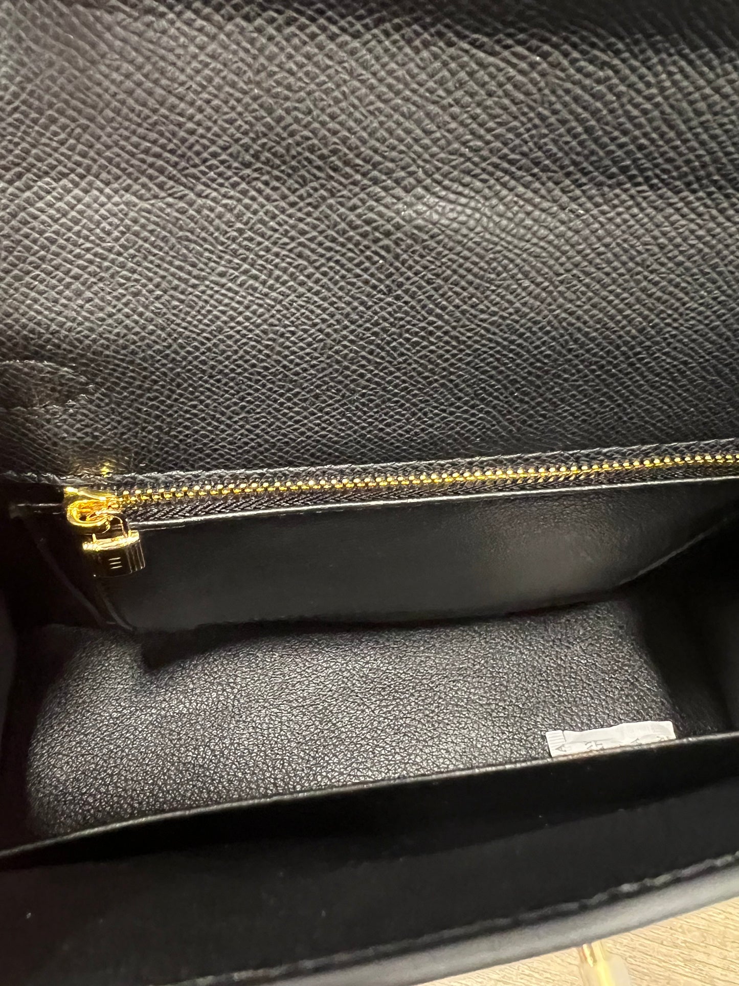 Hermes Kelly 25 Black Epsom Leather