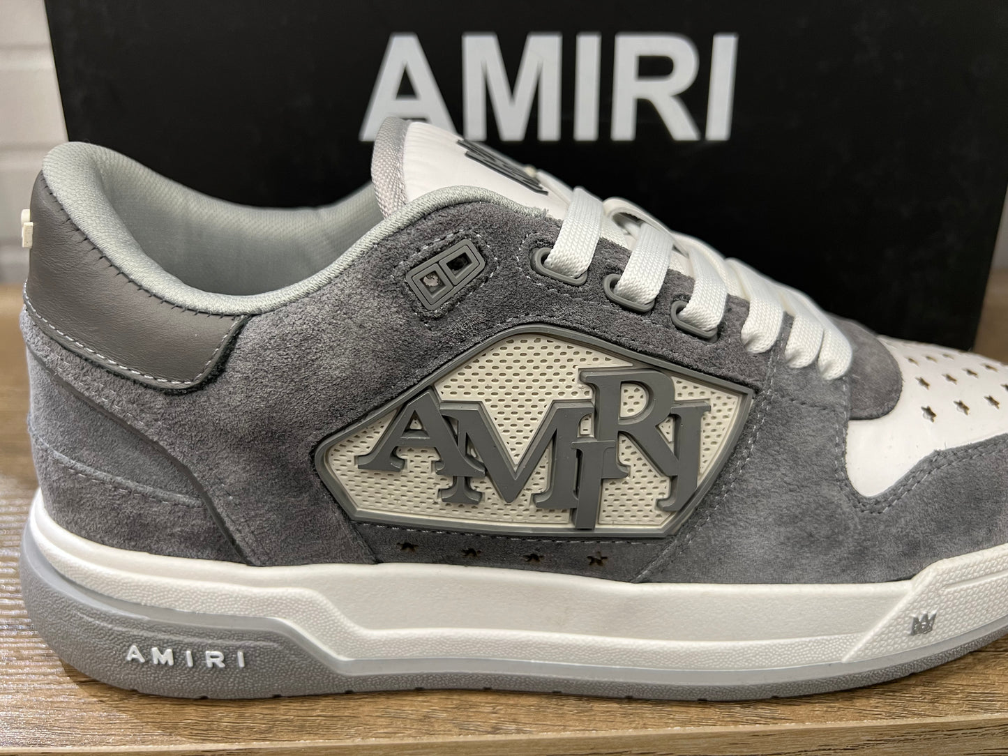 Amiri Sneakers Classic Low Grey Suede