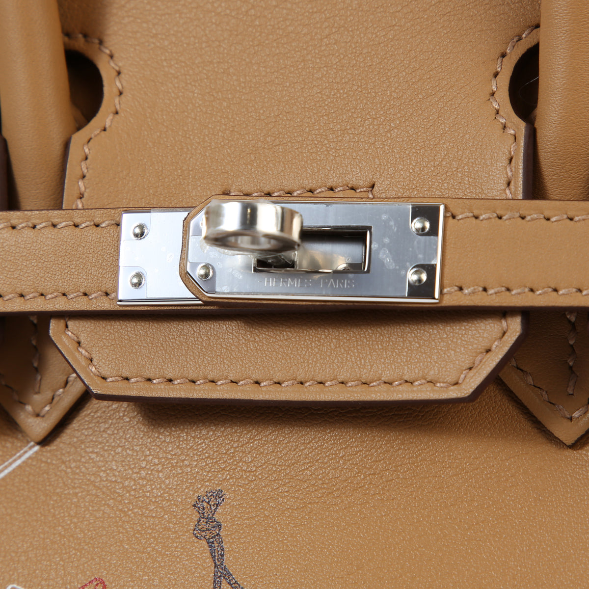 Hermes Limited Edition Birkin 25  Biscuit Swift Leather