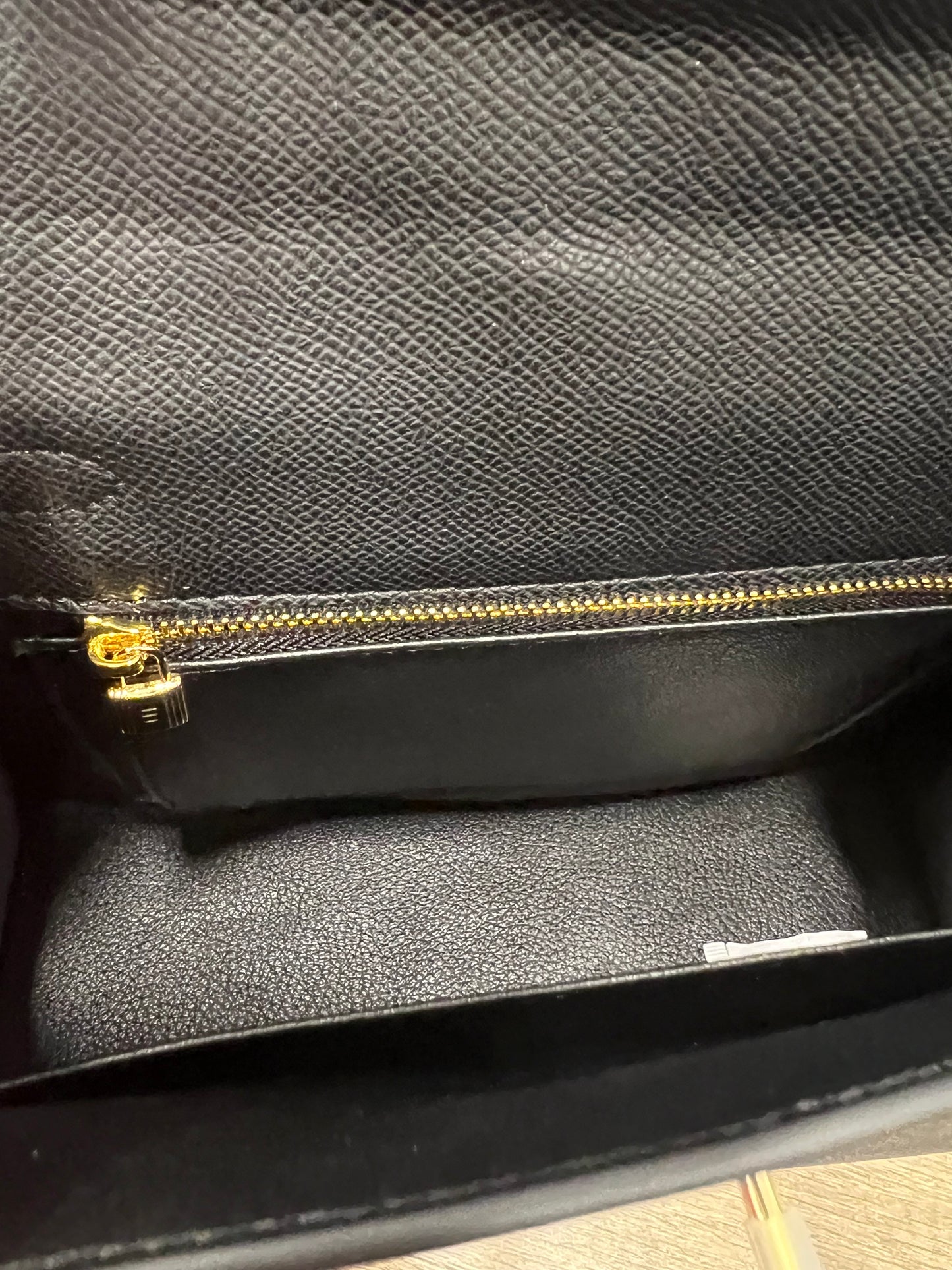 Hermes Kelly 25 Black Epsom Leather