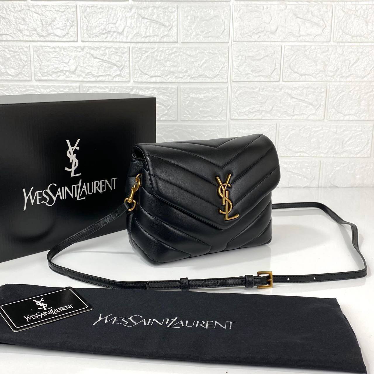 Ysl Loulou Small Black/Gold