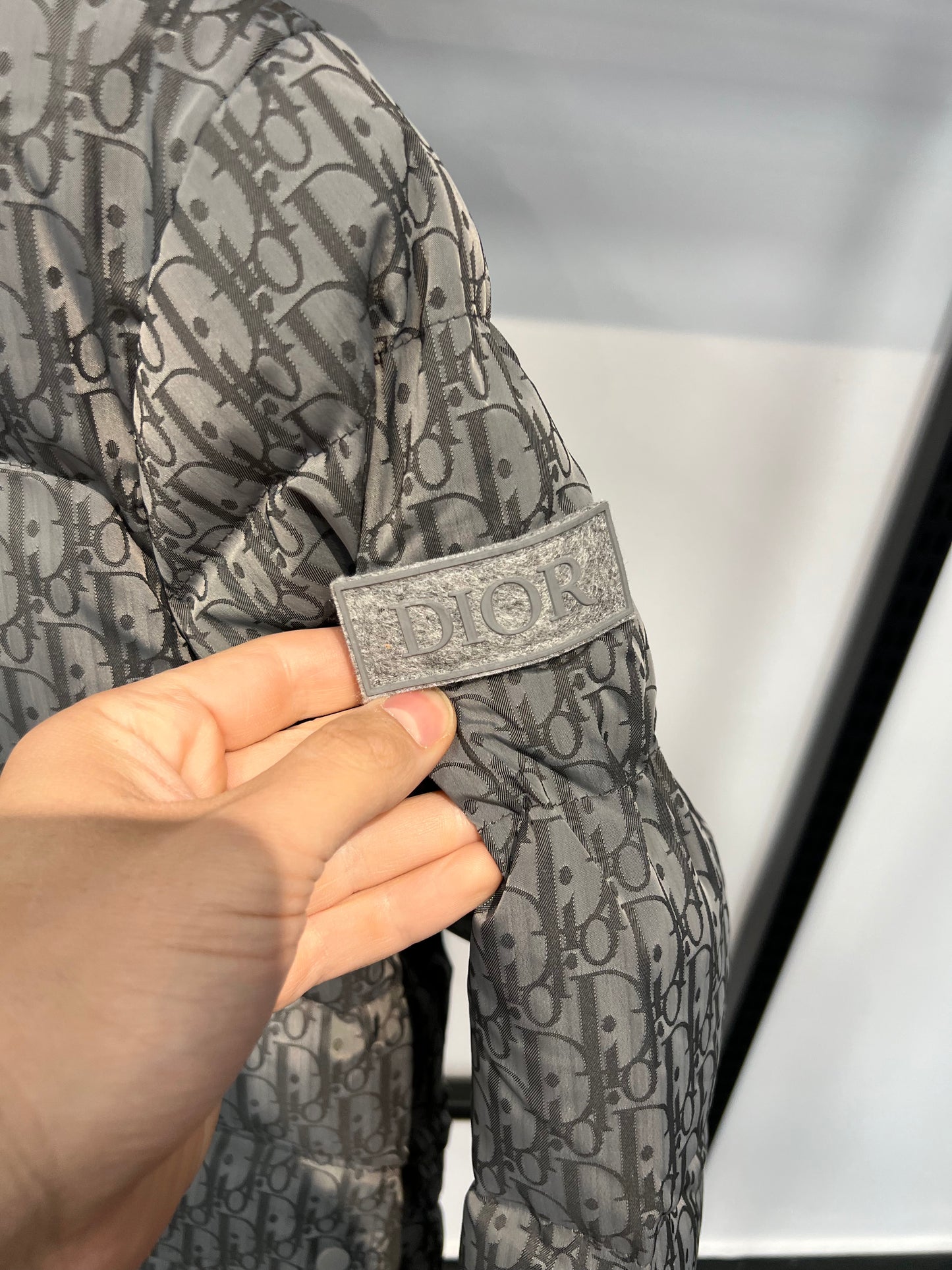 Dior Canvas Puffer Grey