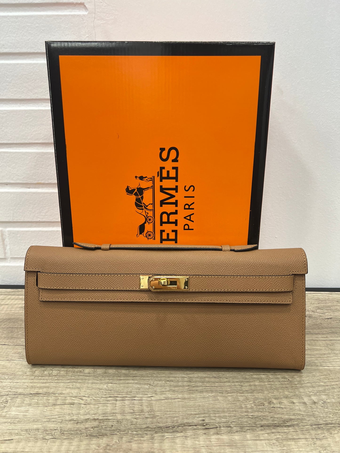 Hermes Kelly To Go Taba Epsom Leather