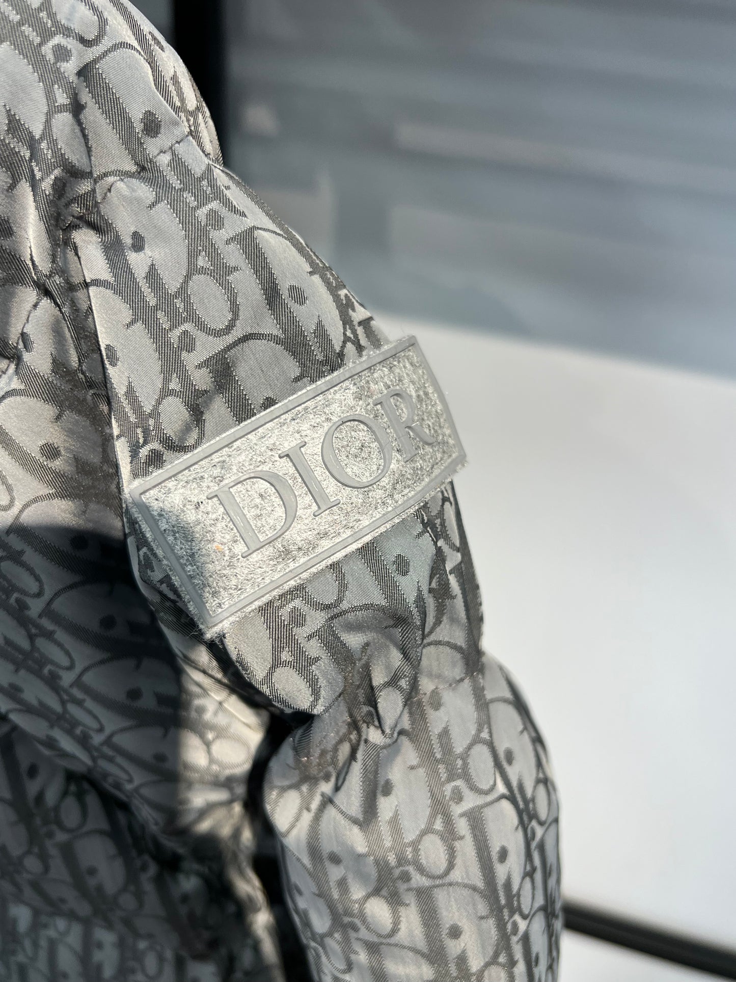 Dior Canvas Puffer Grey