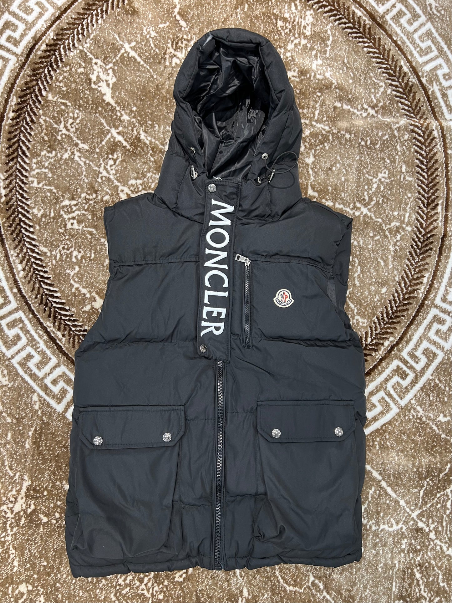 Moncler Logo Black Vest