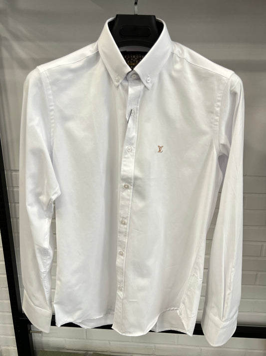 Lv Monogram Shirt White