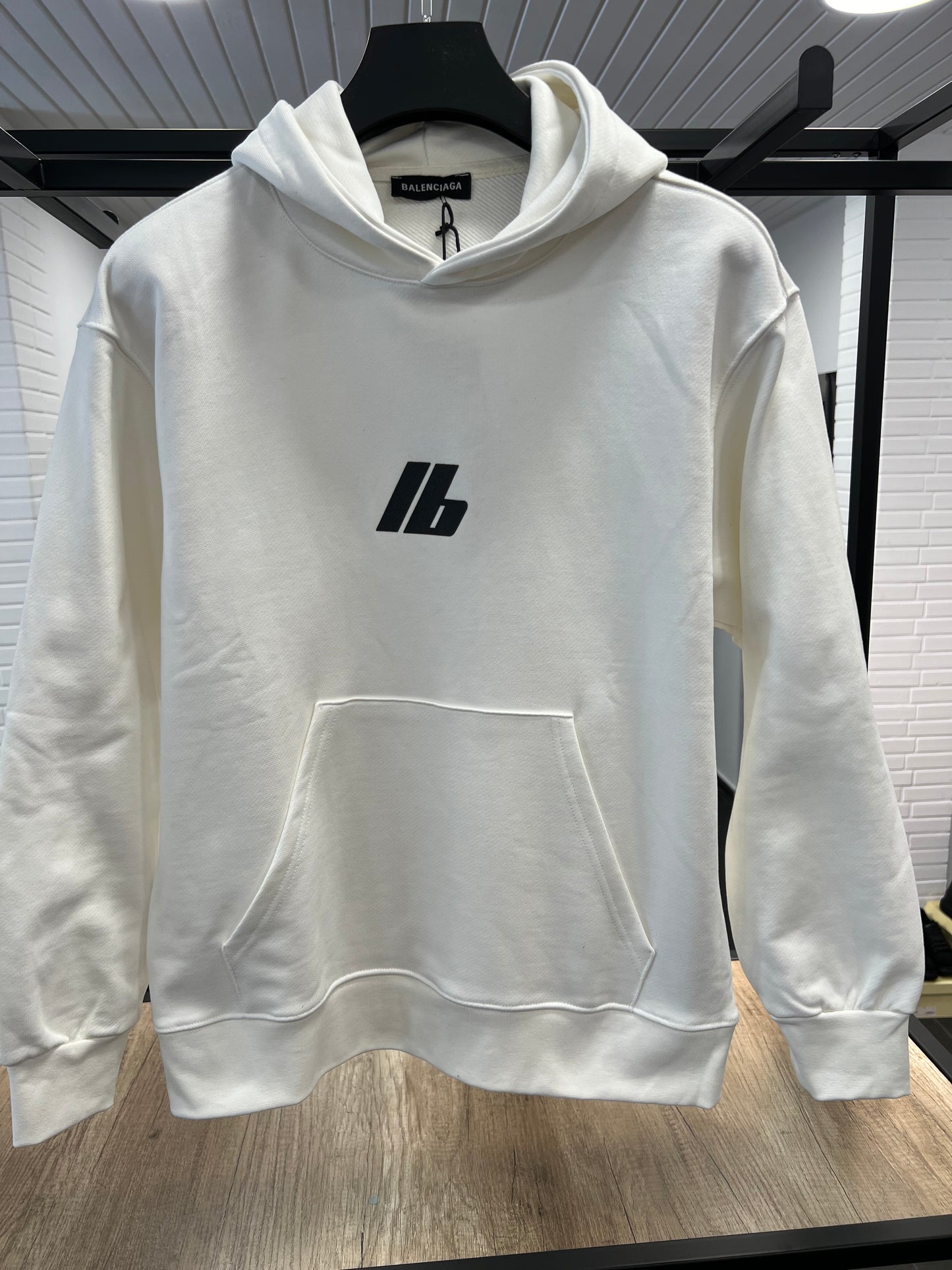 Balenciaga Activewear White Hoodie