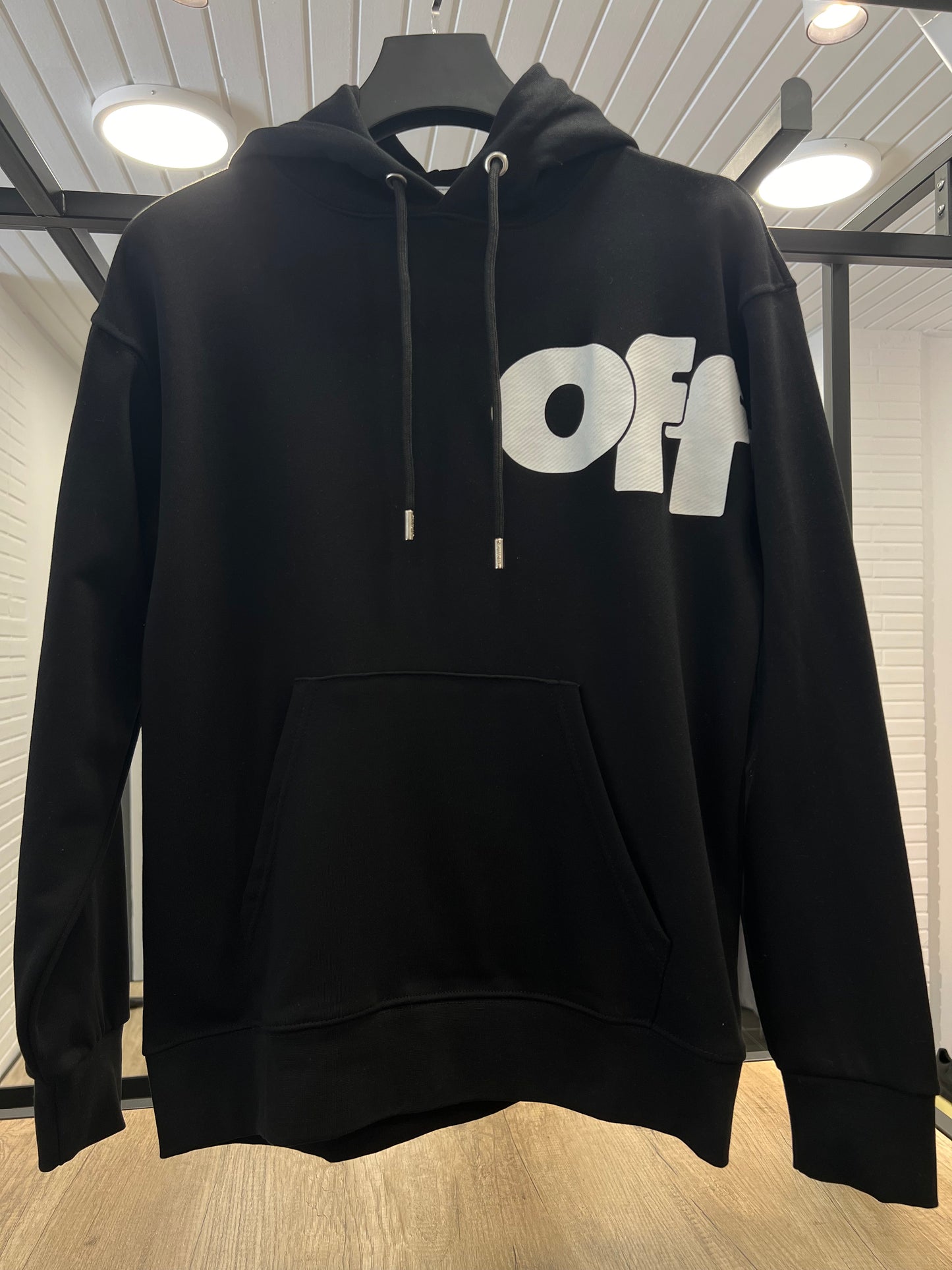 Off White Black Hoodie SKU-1