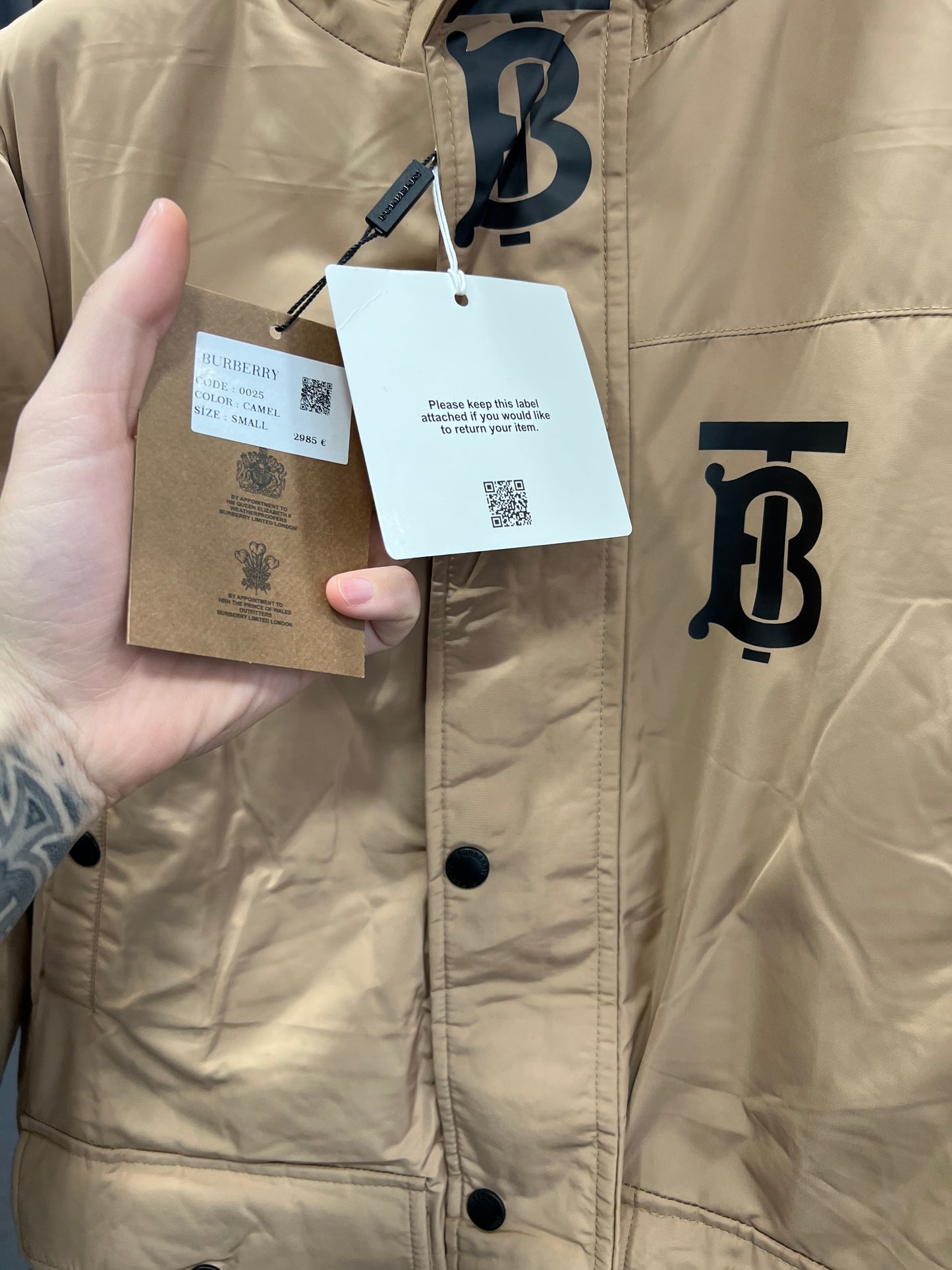 Burberry Long Beige Jacket