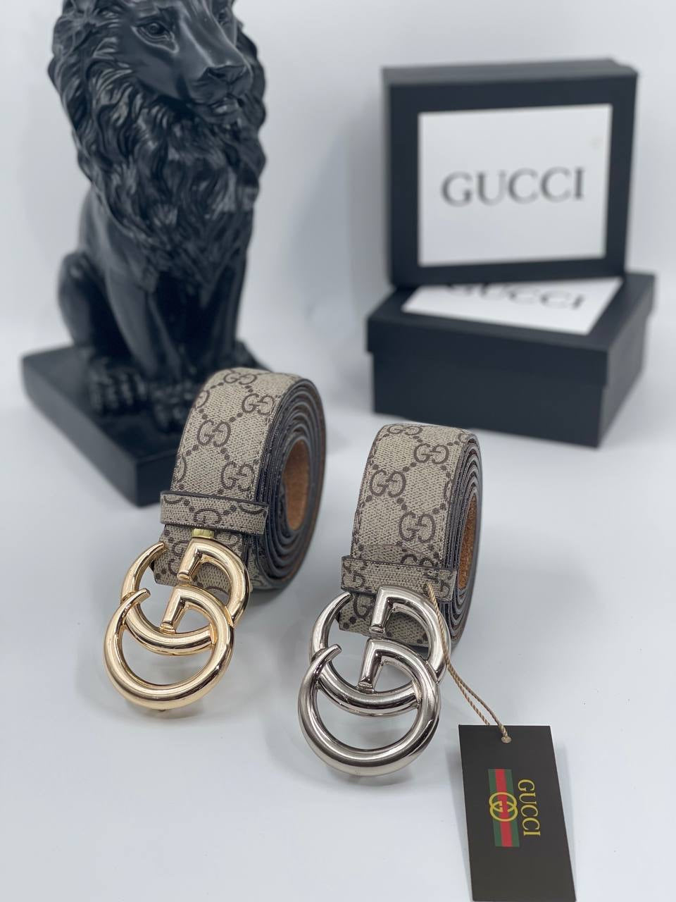 Gucci Belt Beige Monogram 