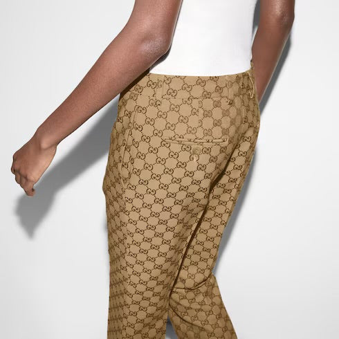 Gucci GG Canvas Trousers Beige