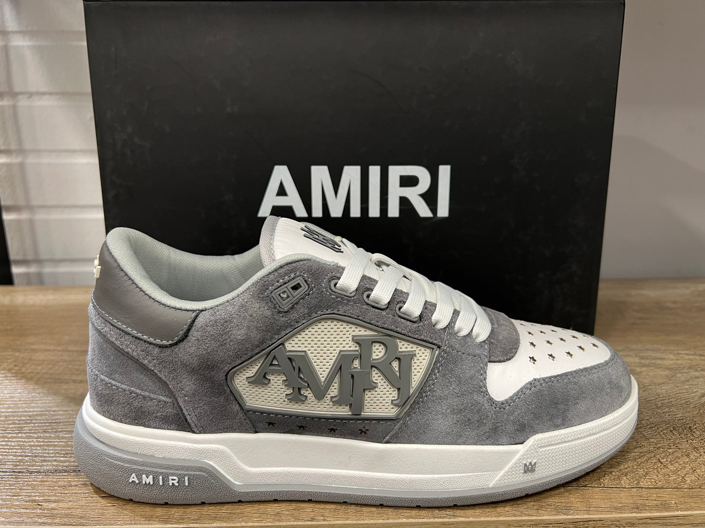 Amiri Sneakers Classic Low Grey Suede