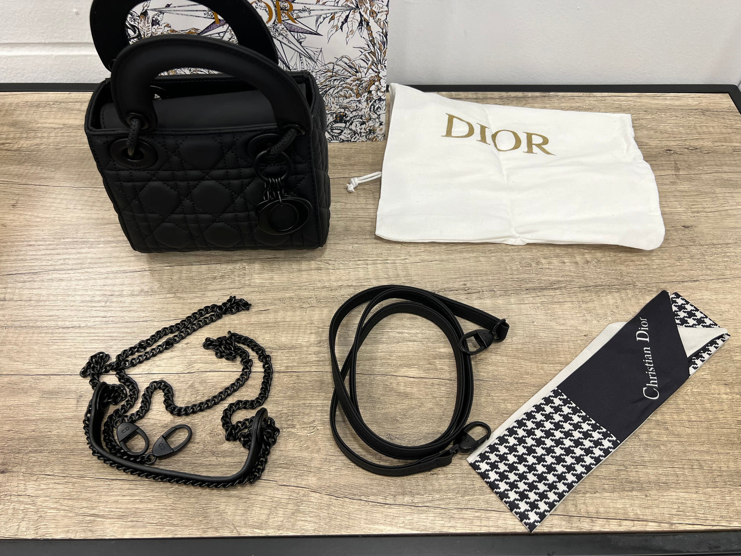 Dior Lady Mini Black Matte