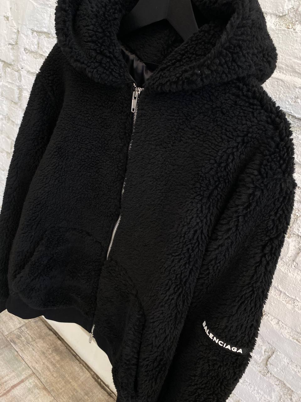 Balenciaga Sheepskin Black Jacket