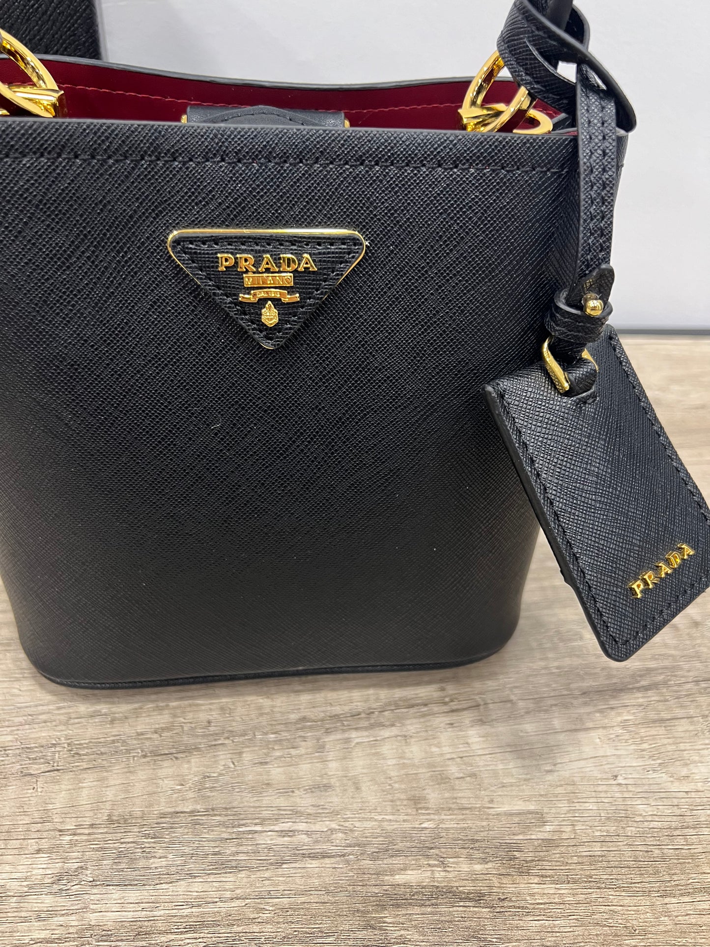 Prada Small Saffiano Leather Black Bag