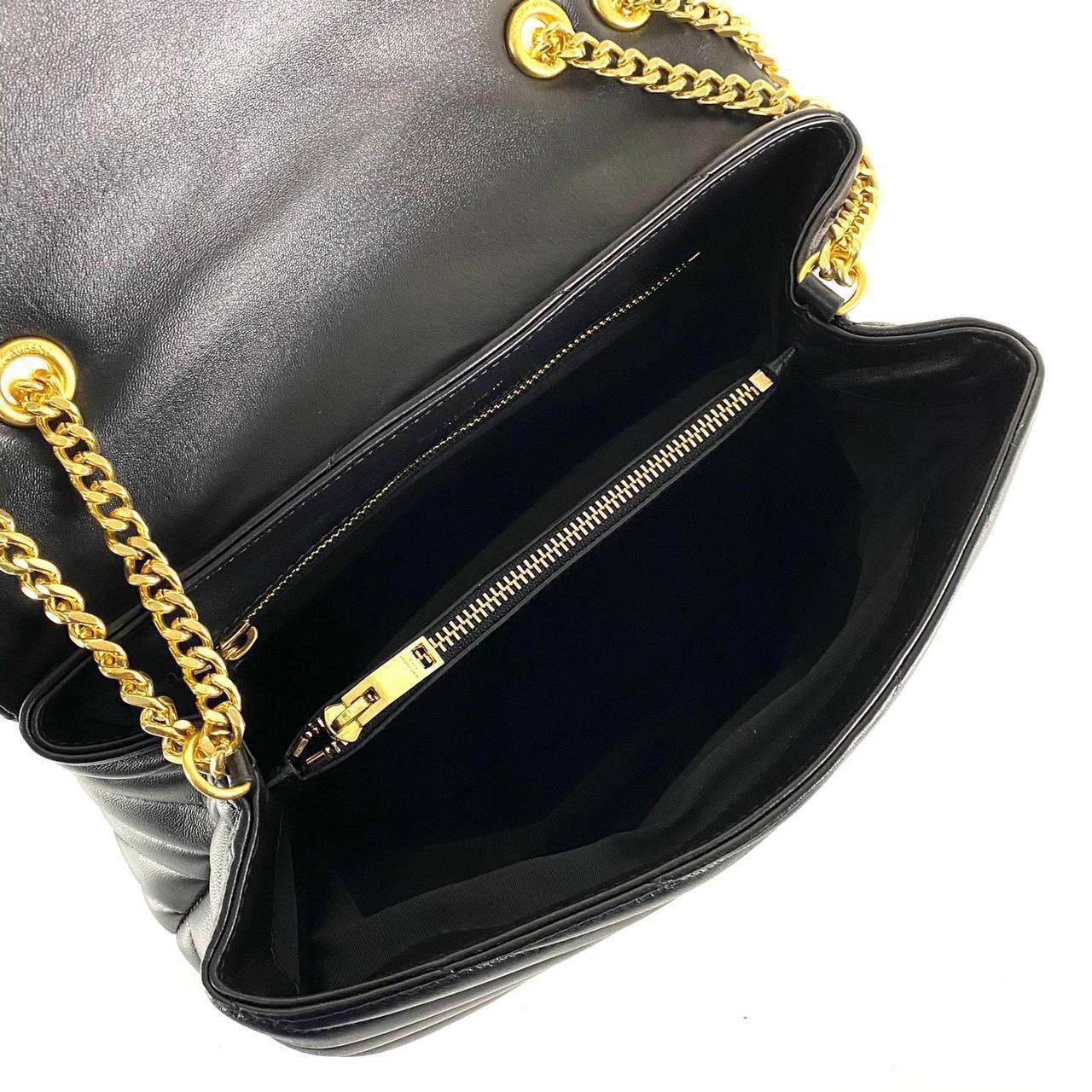 Ysl Loulou Large Black/Gold