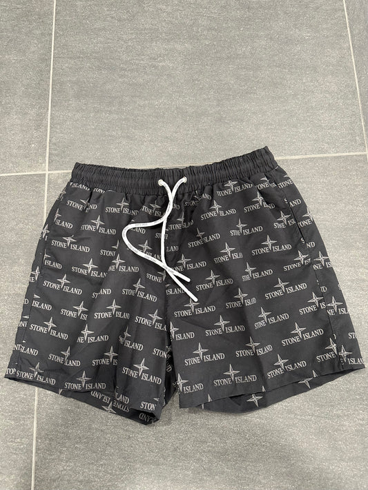 Stone Island Black Swim Shorts