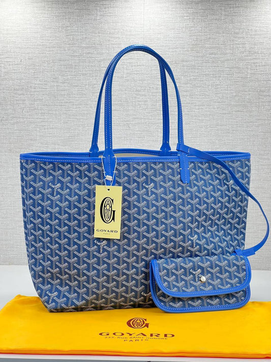 Goyard Blue Shopping Bag