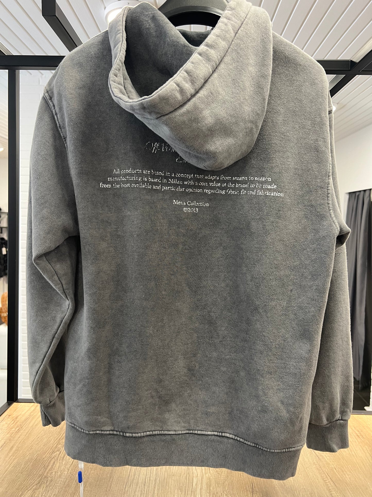 Off White Virgil Grey Hoodie