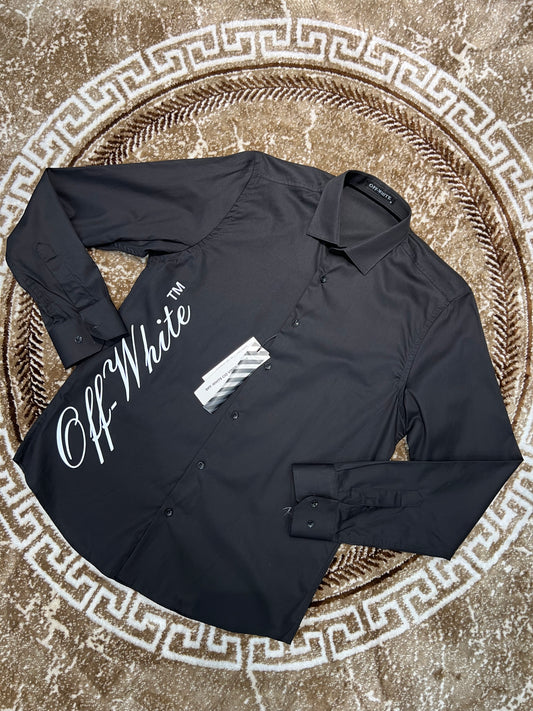 Off White Logo Black Shirt