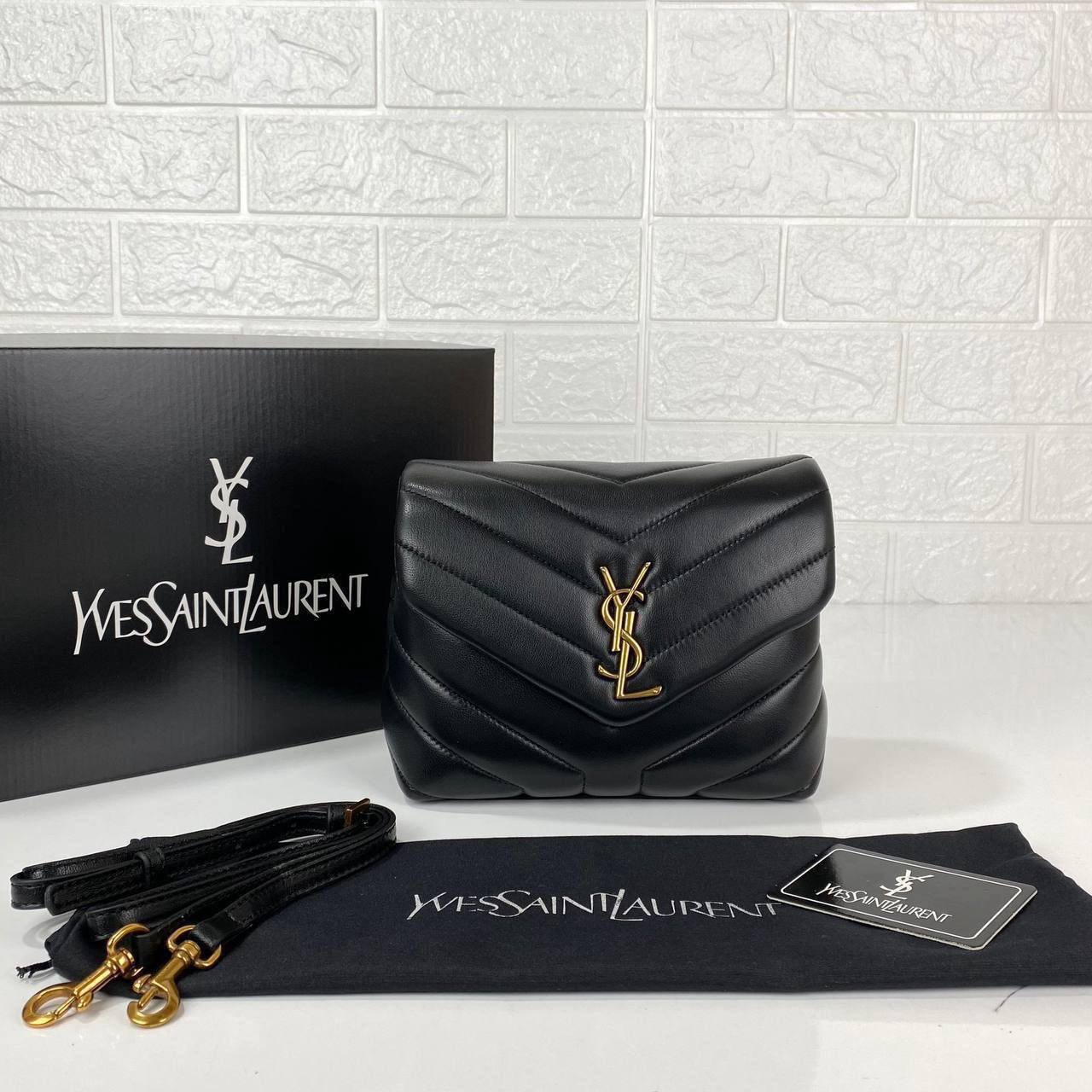 Ysl Loulou Small Black/Gold