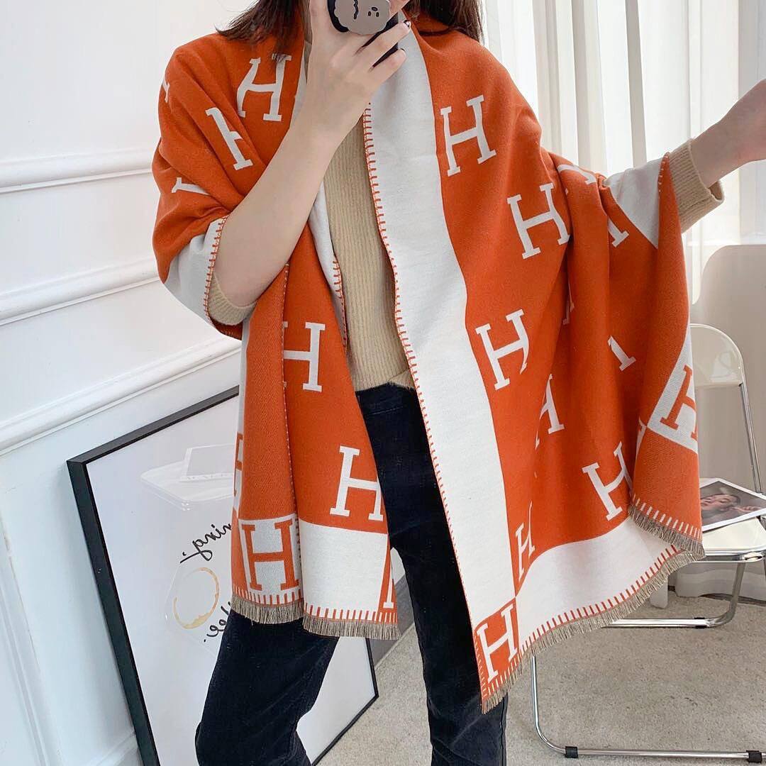 Hermes Shawl Orange