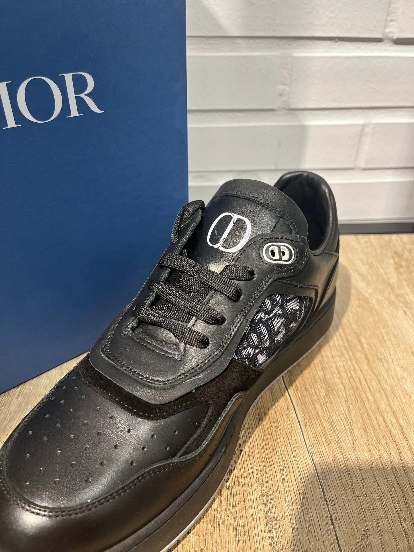 Dior B27 Black Leather Sneakers