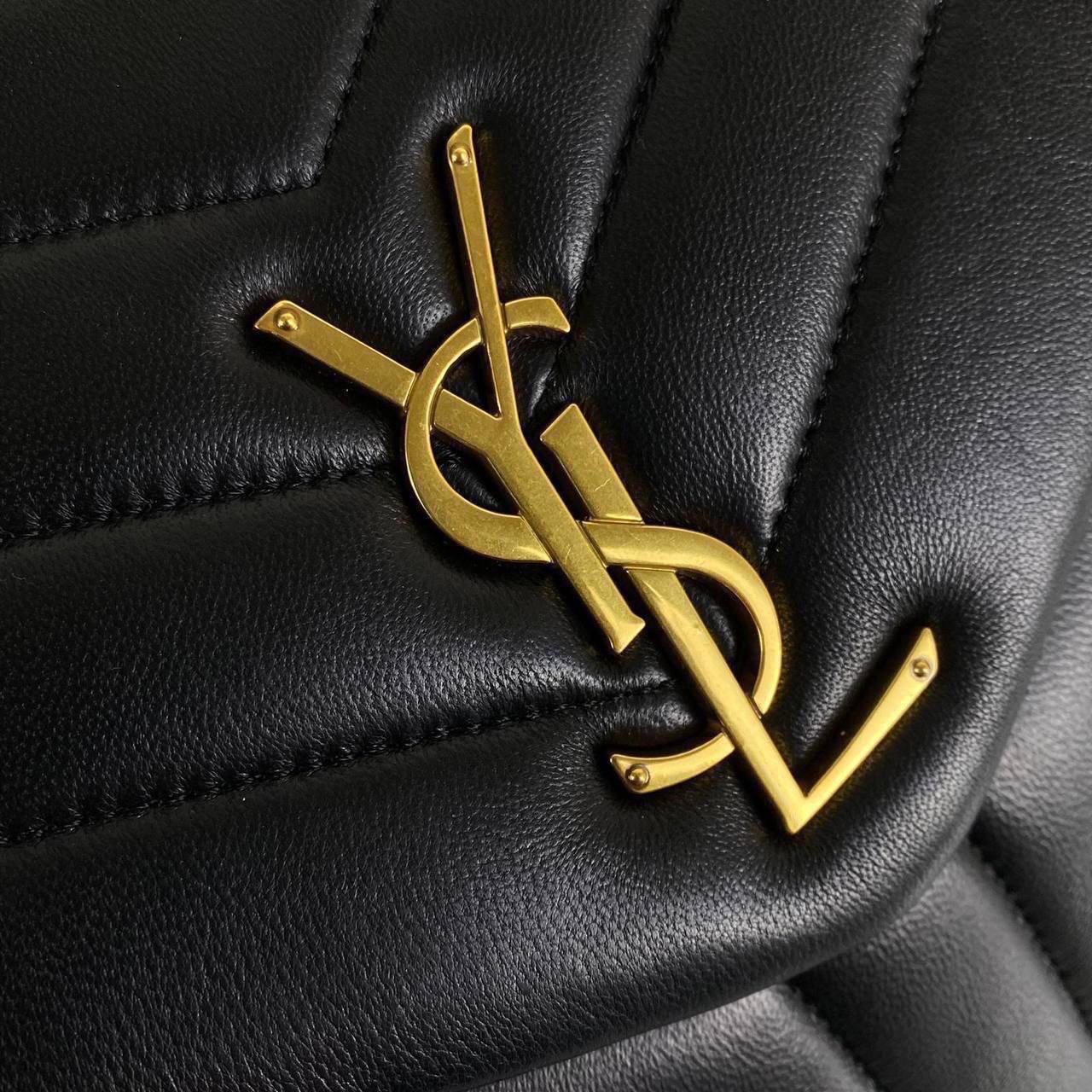 Ysl Loulou Large Black/Gold