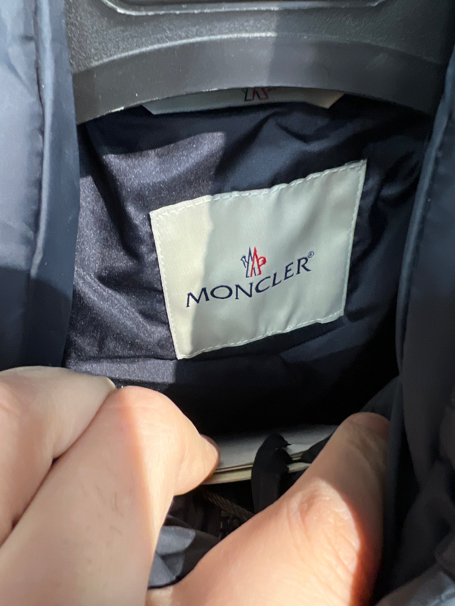 Moncler Maya Long Blue Puffer