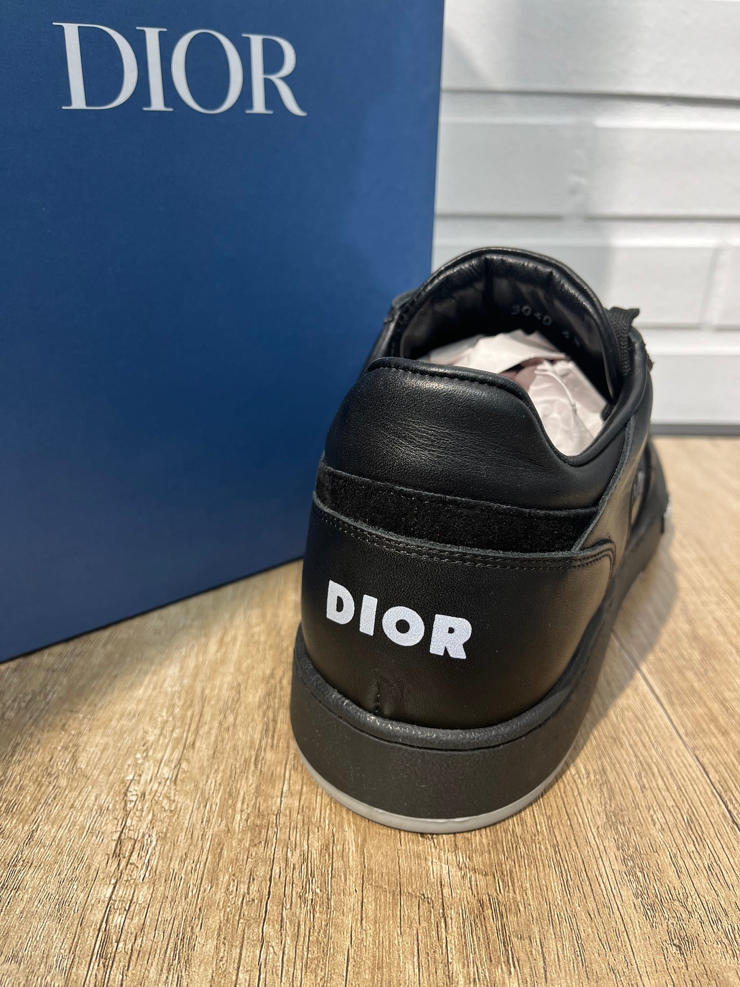 Dior B27 Black Leather Sneakers