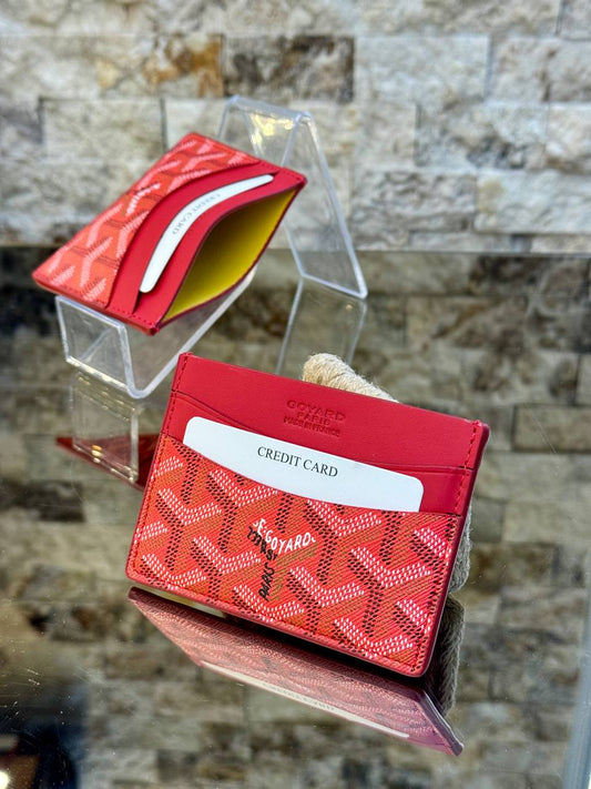 Goyard Card Holder Red