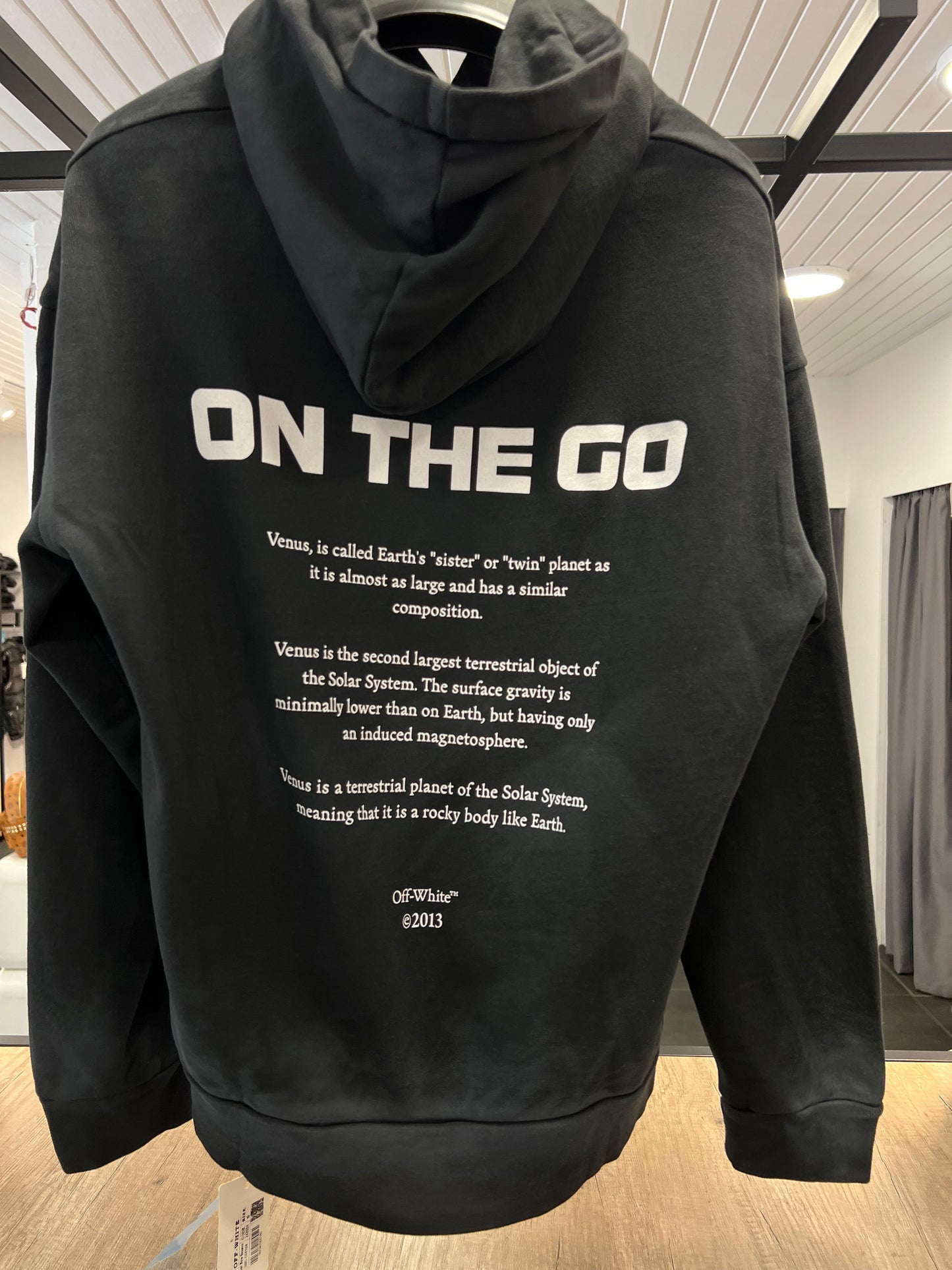 Off White Graphite Hoodie