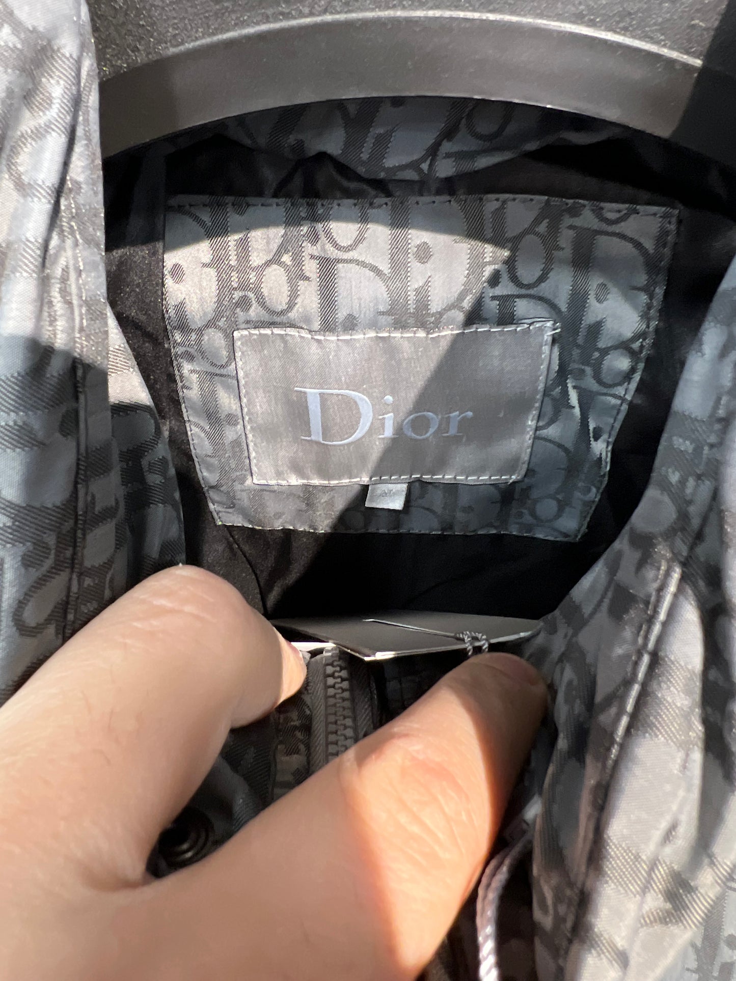 Dior Canvas Puffer Grey