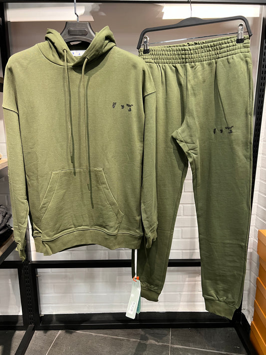 Off White Khaki Set