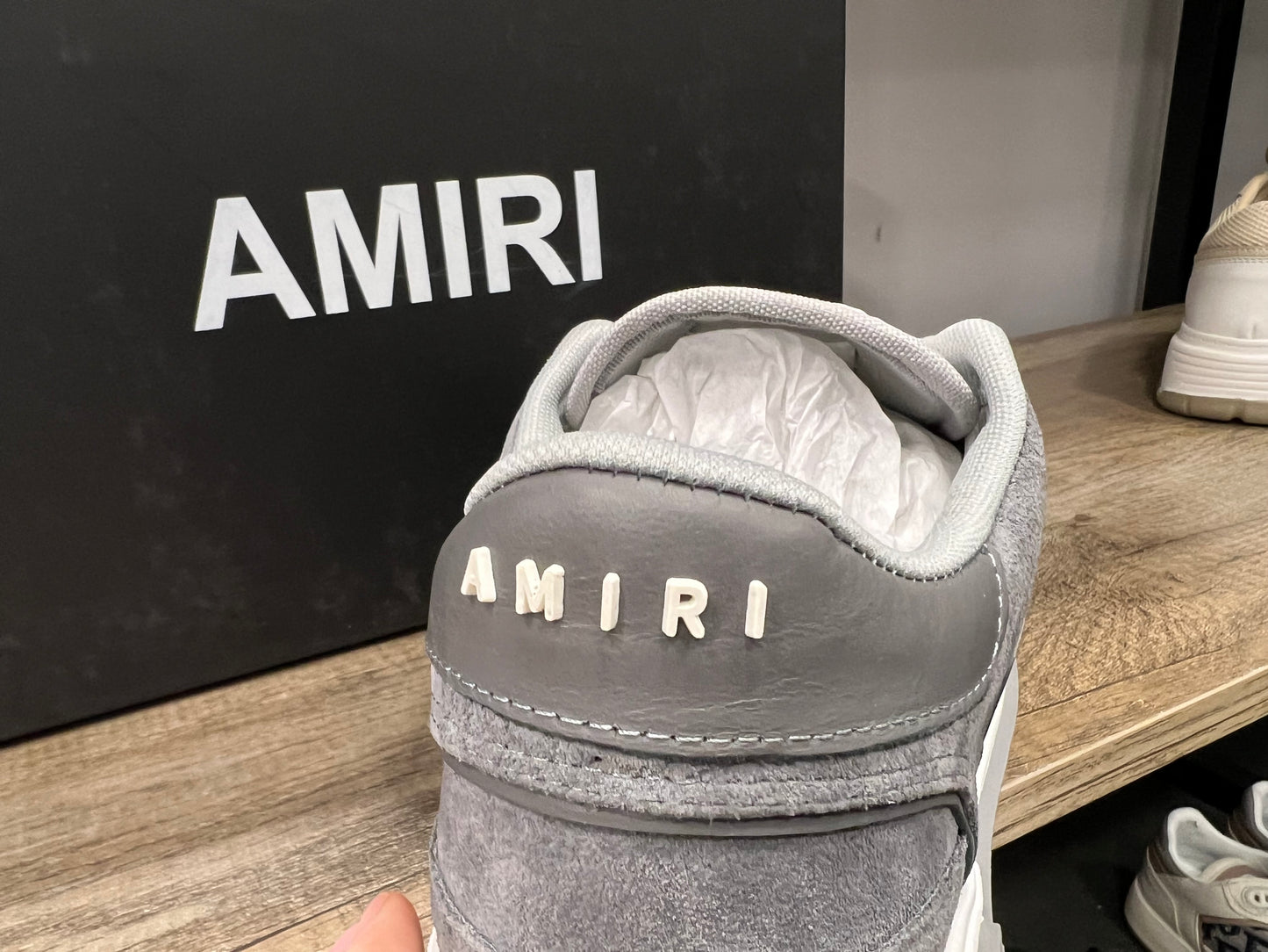 Amiri Sneakers Classic Low Grey Suede