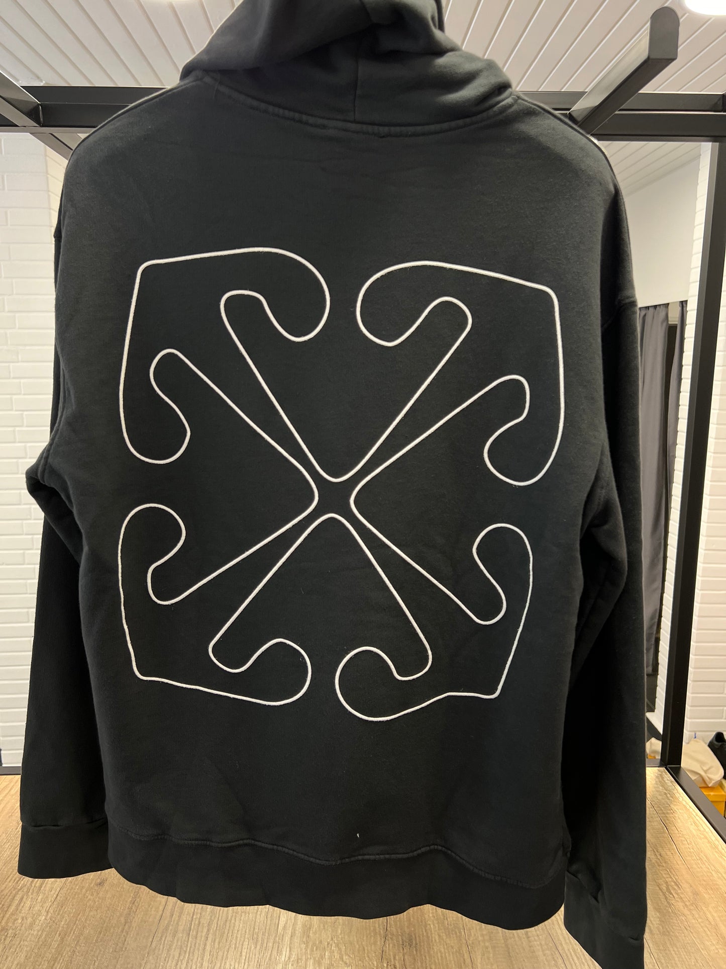 Off White Arrows Black Hoodie